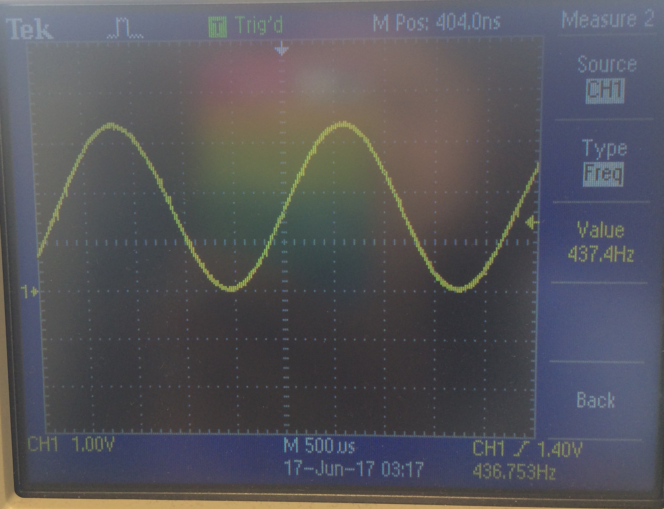 440Hz sine wave