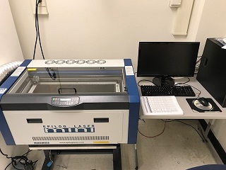 Laser cutter and computer setup