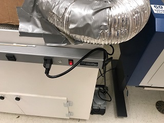 Switch that controls laser cutter's fan