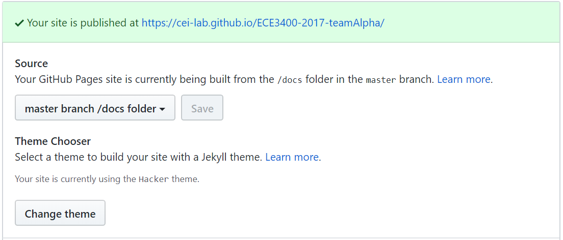 Making webpages from github